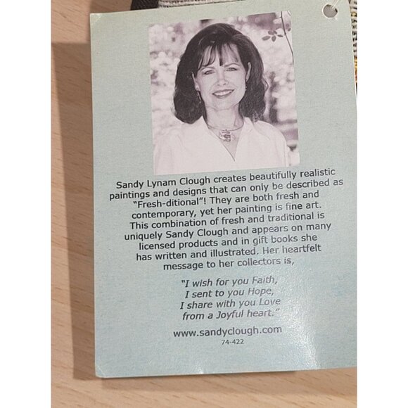 NWT Sandy Clough Tapestry Pillow Rectangle Well Within My Soul Birds Flowers - Picture 5 of 5